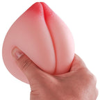 Velvet Peach-Inspired Silicone Personal Massager – Manual, Soft PE Silicone