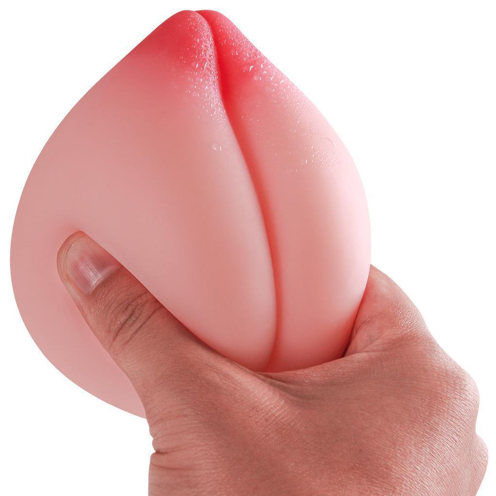 Velvet Peach-Inspired Silicone Personal Massager – Manual, Soft PE Silicone