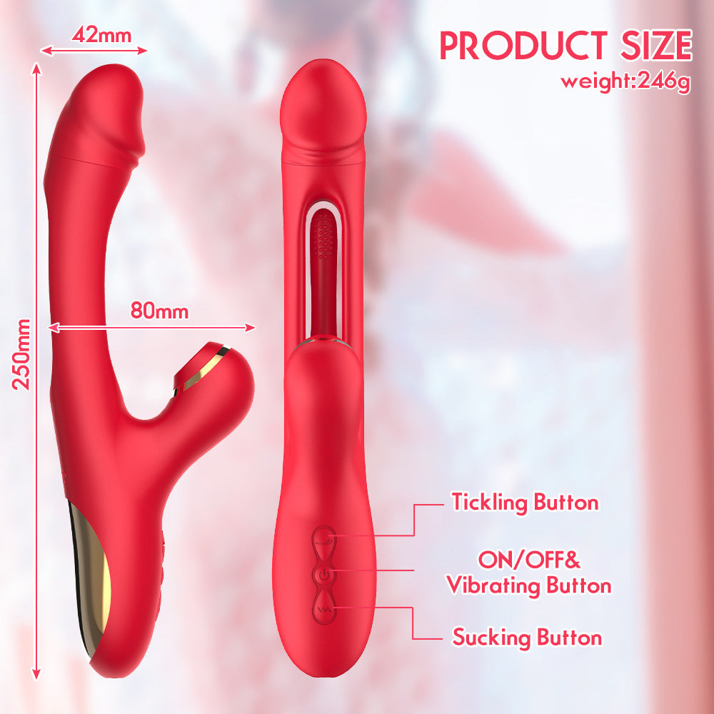 Velvet Rechargeable Silicone Personal Massager with Suction Function