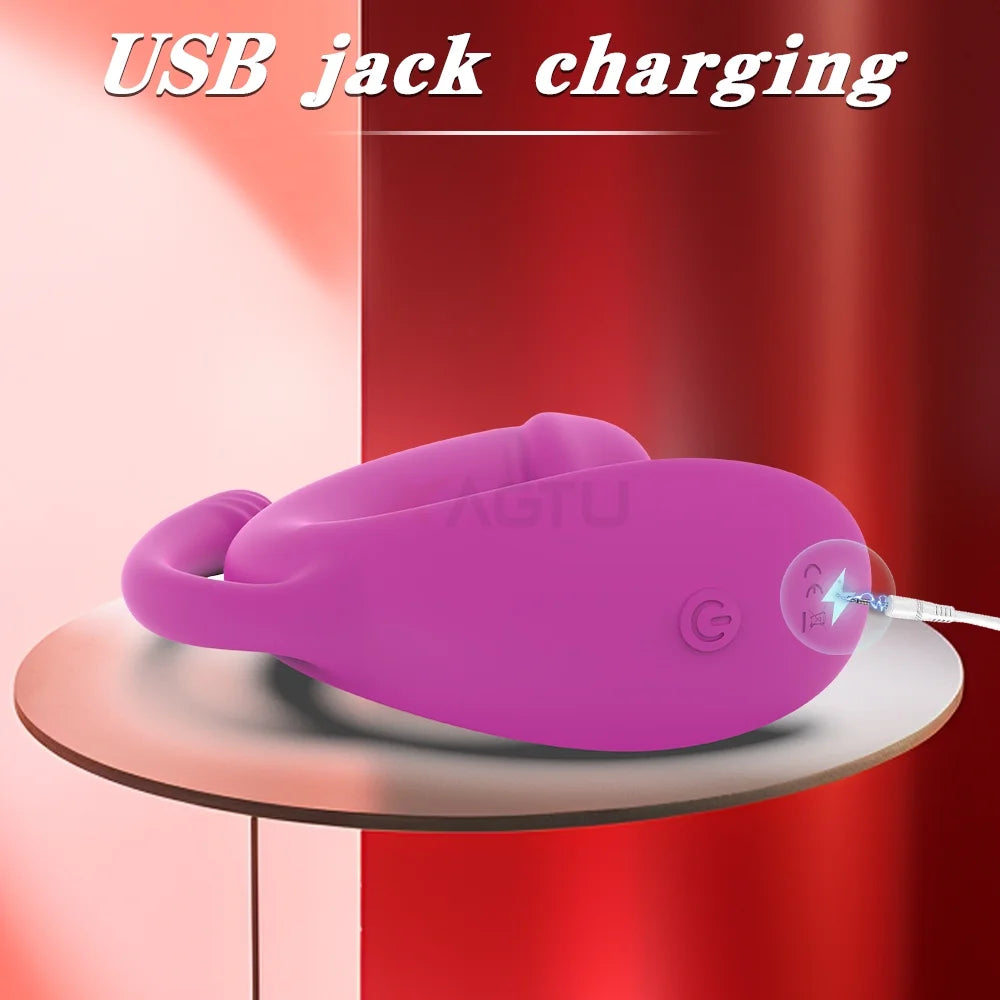 Wearable Panty Vibrator APP Remote Control Vibrator Sex Toys for Woman Red