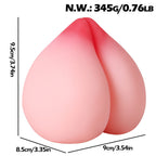 Velvet Peach-Inspired Silicone Personal Massager – Manual, Soft PE Silicone