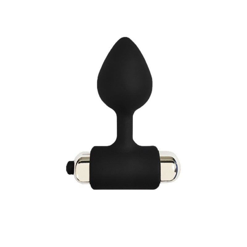 Velvet Silicone Anal Plug Vibrator
