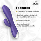 Vibes Personal Massage Wand Vibrator, 20 Speeds, Purple, 1 Count