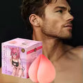 Velvet Peach-Inspired Silicone Personal Massager – Manual, Soft PE Silicone