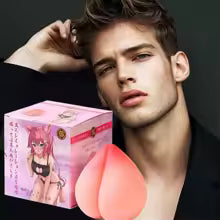 Velvet Peach-Inspired Silicone Personal Massager – Manual, Soft PE Silicone