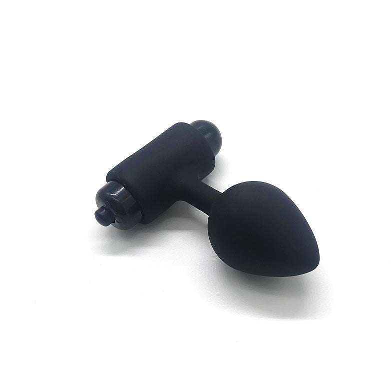 Velvet Silicone Anal Plug Vibrator