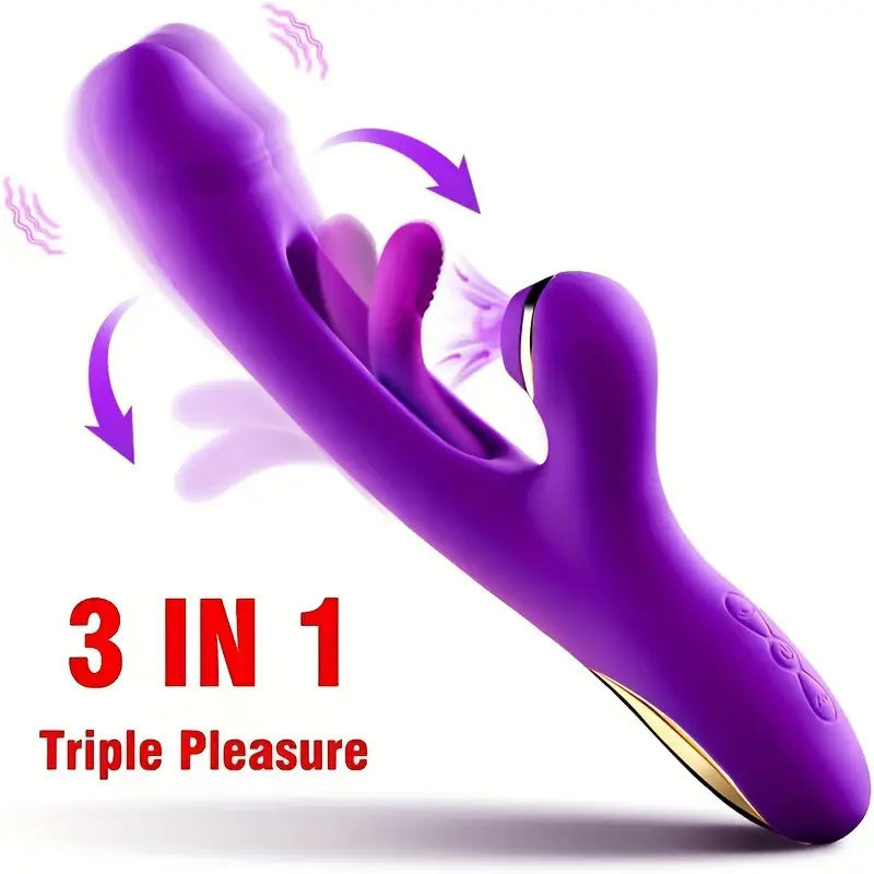 Velvet Rechargeable Silicone Personal Massager with Suction Function