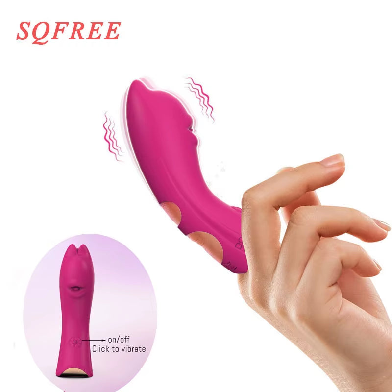 Vibrator Finger Cots for Women Masturbate 10 Frequency Sexy Vibrator Adult Toys Shop